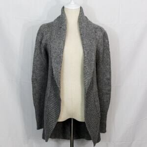 Guess Grey Knit Open Front Cardigan Size M